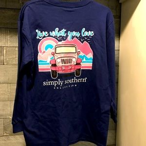 Simply Southern Youth LS shirt new!